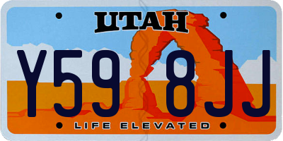UT license plate Y598JJ