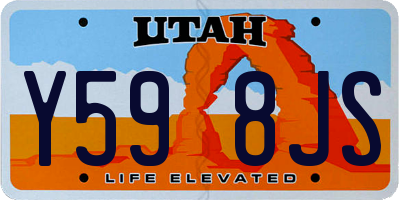 UT license plate Y598JS
