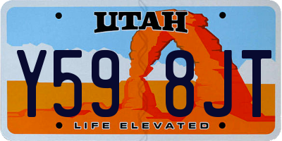 UT license plate Y598JT