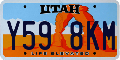 UT license plate Y598KM