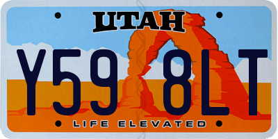 UT license plate Y598LT