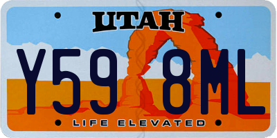 UT license plate Y598ML