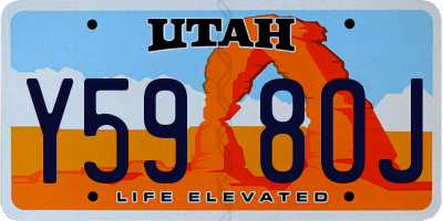 UT license plate Y598OJ
