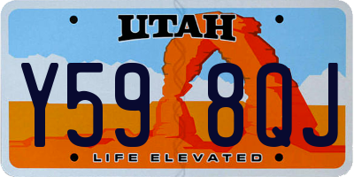 UT license plate Y598QJ