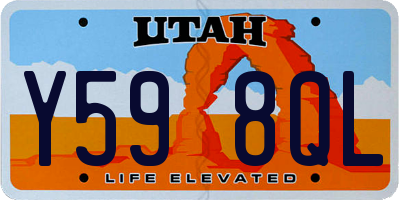 UT license plate Y598QL