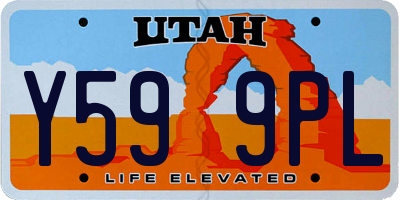 UT license plate Y599PL
