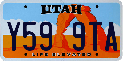 UT license plate Y599TA