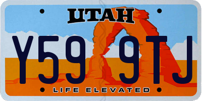 UT license plate Y599TJ