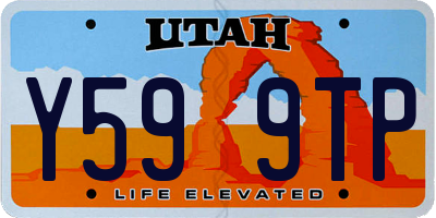 UT license plate Y599TP