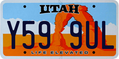 UT license plate Y599UL