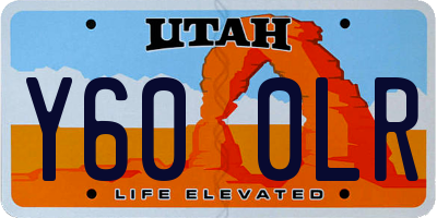 UT license plate Y600LR