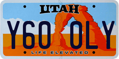 UT license plate Y600LY