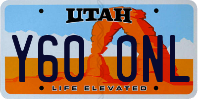 UT license plate Y600NL
