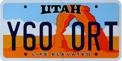 UT license plate Y600RT