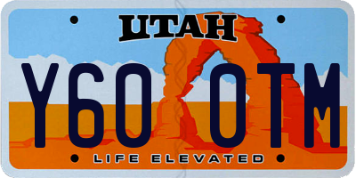 UT license plate Y600TM