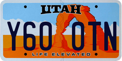 UT license plate Y600TN