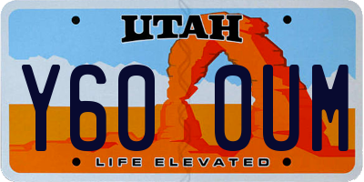 UT license plate Y600UM