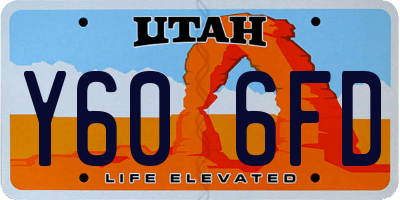 UT license plate Y606FD