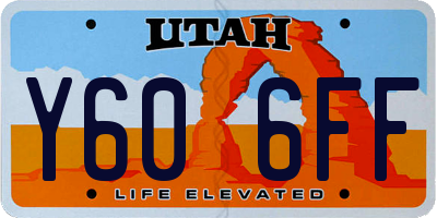 UT license plate Y606FF