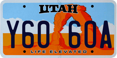 UT license plate Y606OA