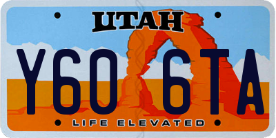 UT license plate Y606TA