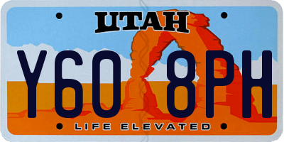 UT license plate Y608PH