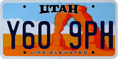 UT license plate Y609PH
