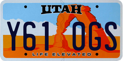 UT license plate Y610GS