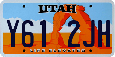 UT license plate Y612JH