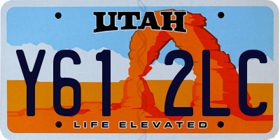 UT license plate Y612LC
