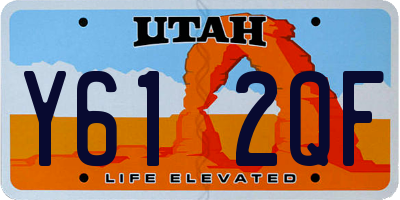 UT license plate Y612QF
