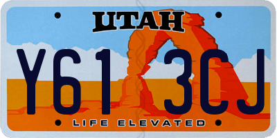 UT license plate Y613CJ