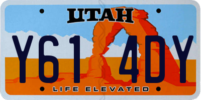 UT license plate Y614DY