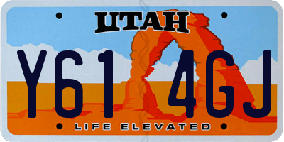 UT license plate Y614GJ