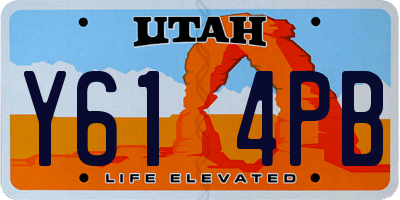 UT license plate Y614PB