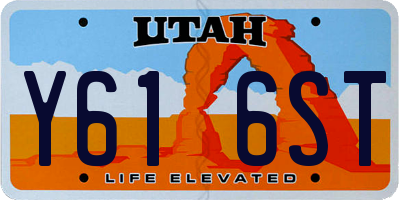 UT license plate Y616ST