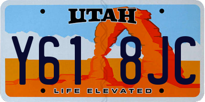 UT license plate Y618JC