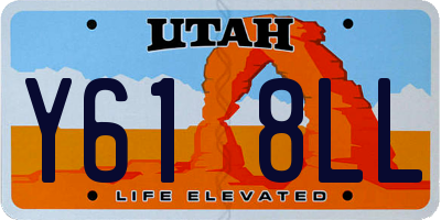 UT license plate Y618LL