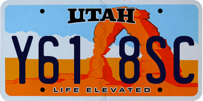 UT license plate Y618SC
