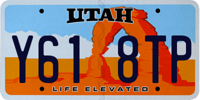 UT license plate Y618TP