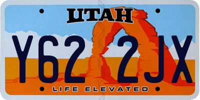 UT license plate Y622JX