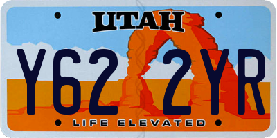 UT license plate Y622YR