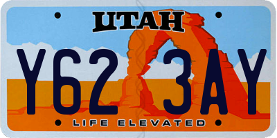 UT license plate Y623AY