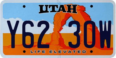 UT license plate Y623OW