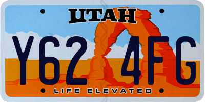 UT license plate Y624FG