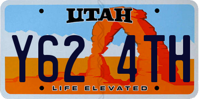 UT license plate Y624TH