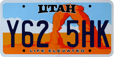 UT license plate Y625HK