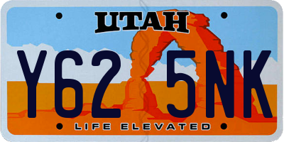 UT license plate Y625NK
