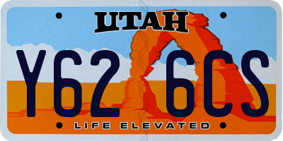 UT license plate Y626CS