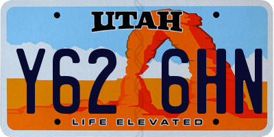 UT license plate Y626HN